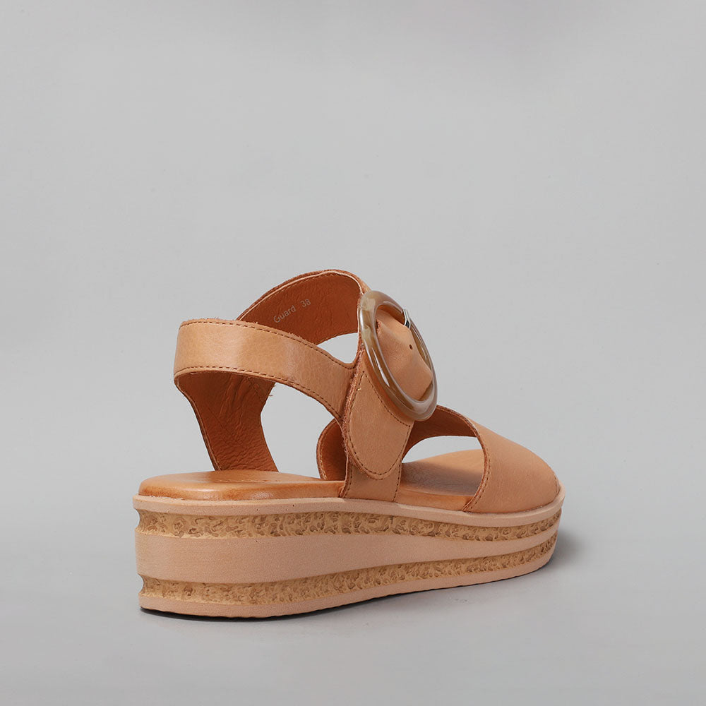 LE SANSA GUARD TAN - Women Sandals - Collective Shoes 