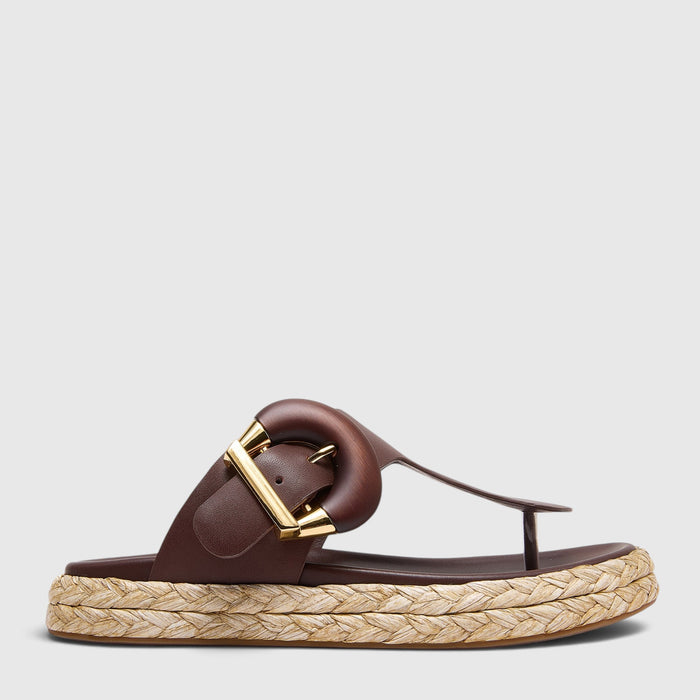 MINX GRAZIA DK BROWN - Women Slides - Collective Shoes 