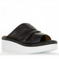 Load image into Gallery viewer, LESANSA HAYLEY BLACK - Women Wedge - Collective Shoes 
