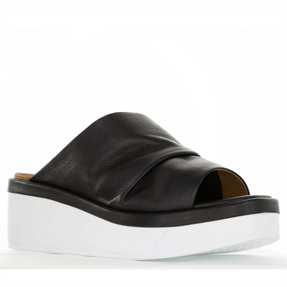 LESANSA HAYLEY BLACK - Women Wedge - Collective Shoes 