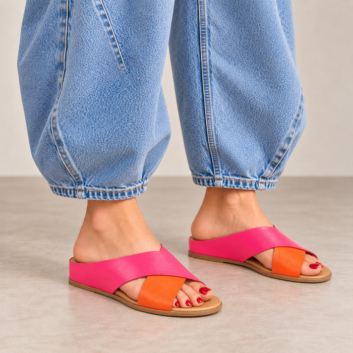 DJANGO & JULIETTE HARLI ORANGE HOT PINK