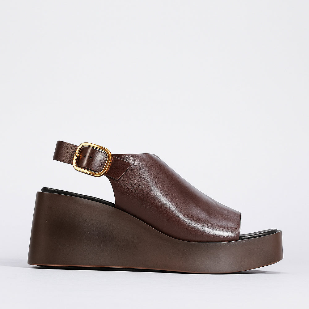 EOS ARIANI CHESTNUT - Women Sandals - Collective Shoes 
