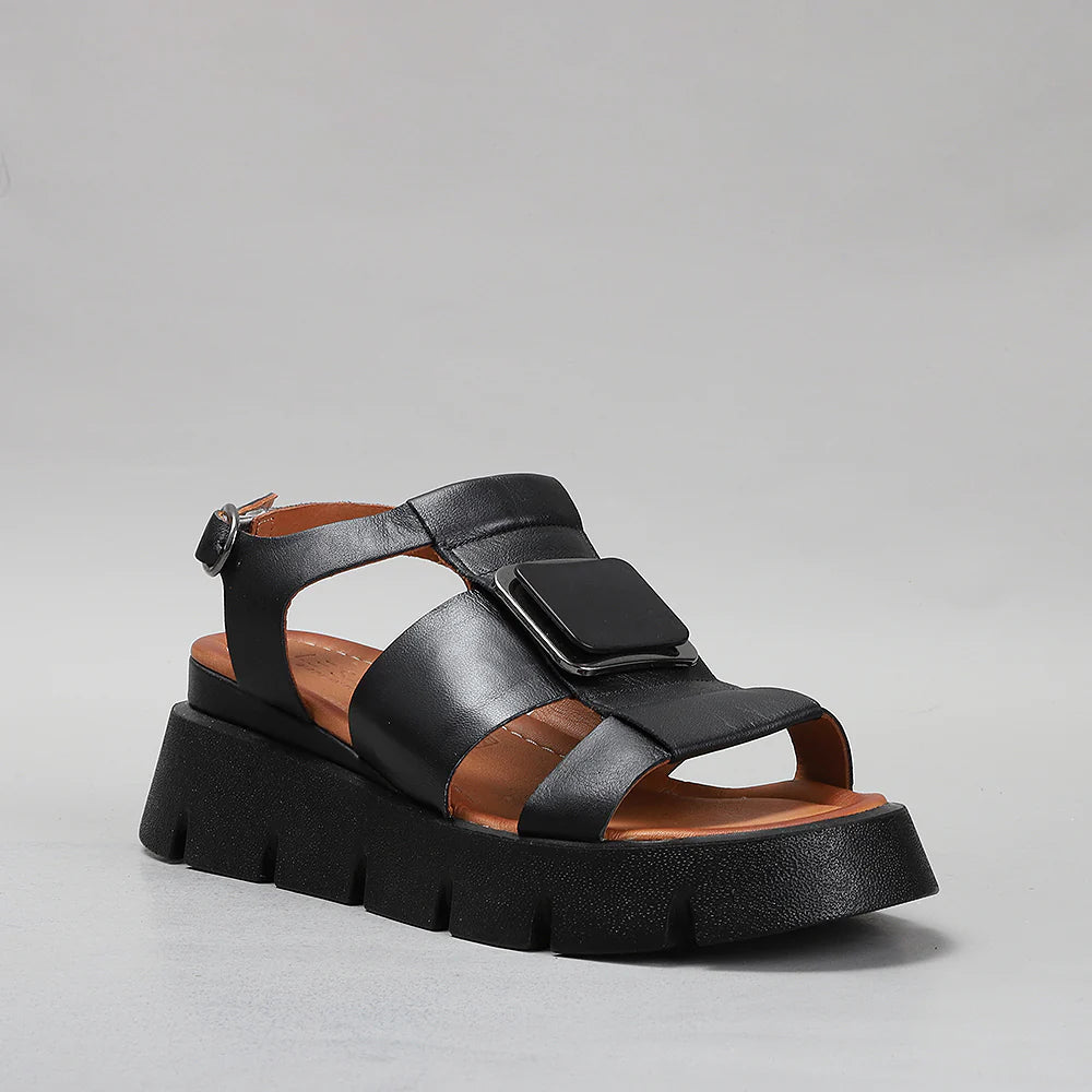 LE SANSA  HINDI BLACK - Women Sandals - Collective Shoes 