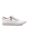 Load image into Gallery viewer, HUSH PUPPIES MIMOSA PERF WHITE COPPER - Women sneakers - Collective Shoes 
