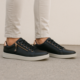 HUSH PUPPIES MIMOSA PERF BLACK COPPER - Women sneakers - Collective Shoes 