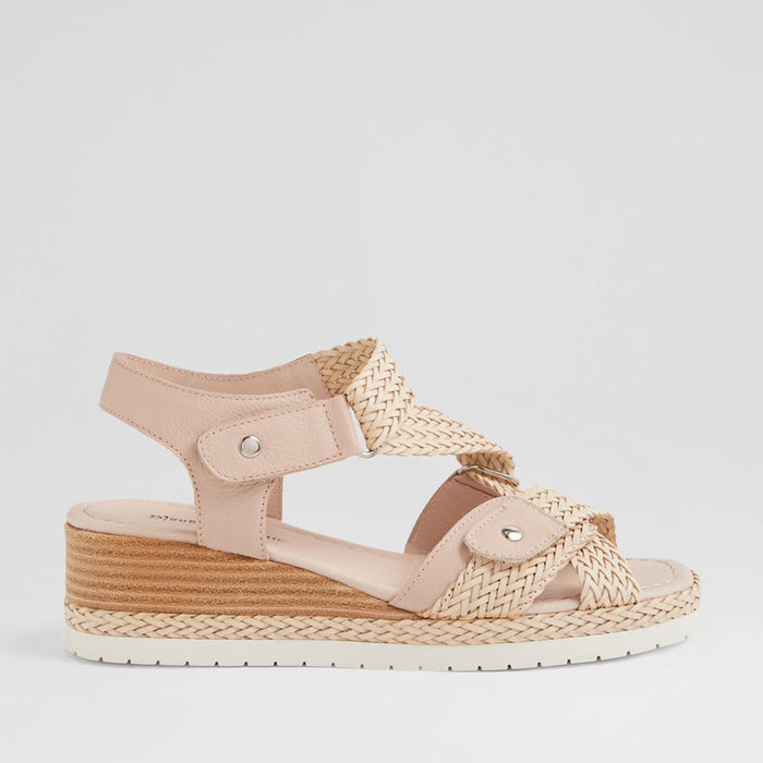 DJANGO & JULIETTE IDELA NUDE WEAVE - Women Sandals - Collective Shoes 