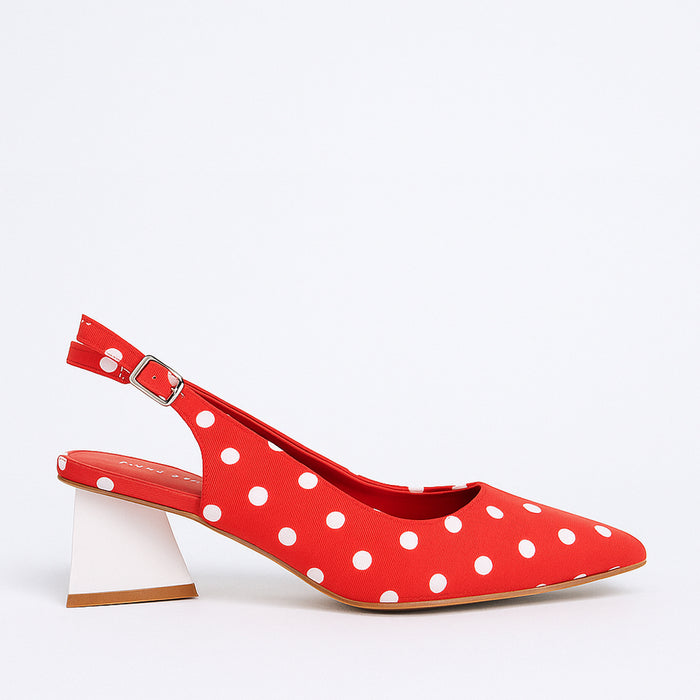 DJANGO & JULIETTE IHOPS RED WHITE - Women Sandals - Collective Shoes 