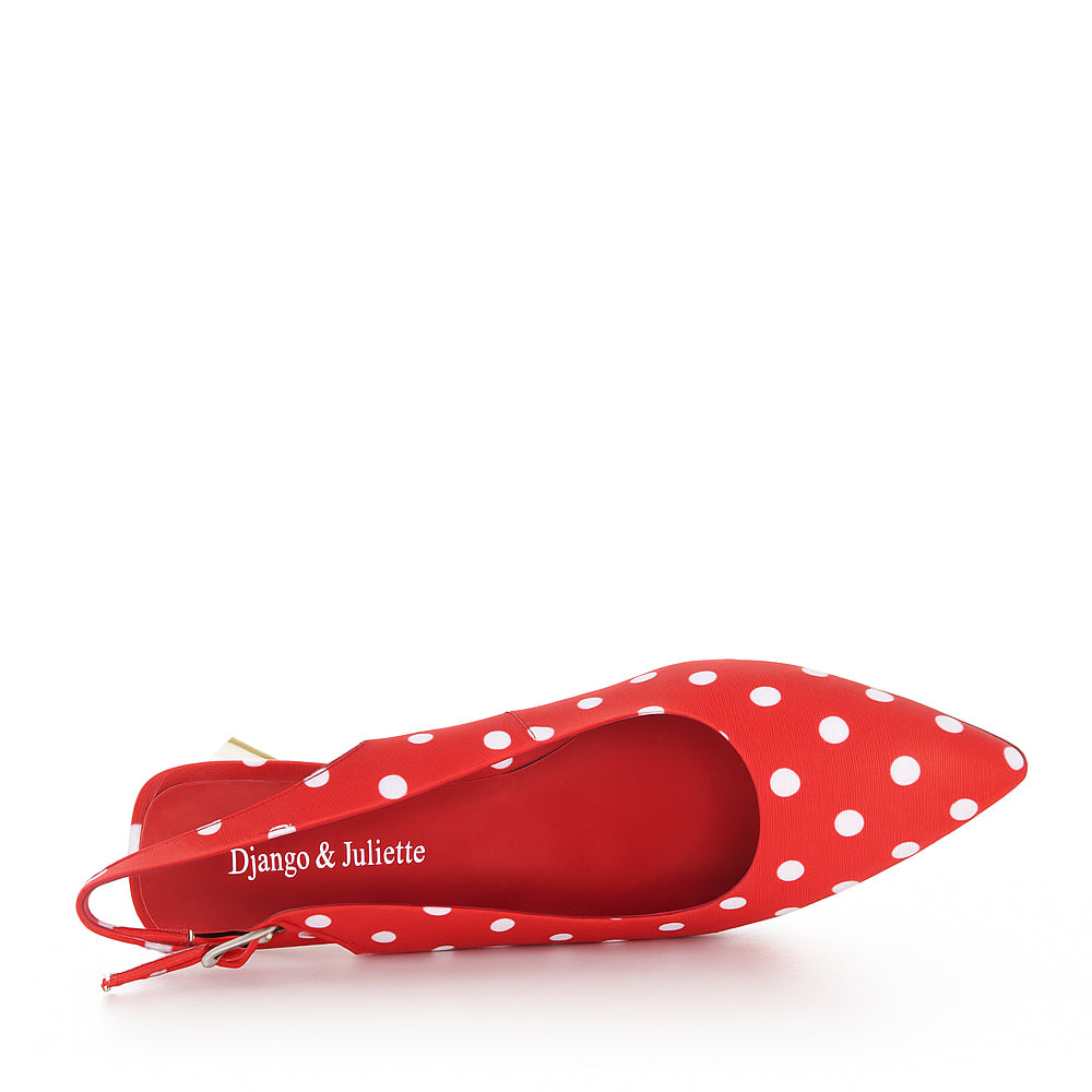 DJANGO & JULIETTE IHOPS RED WHITE - Women Sandals - Collective Shoes 