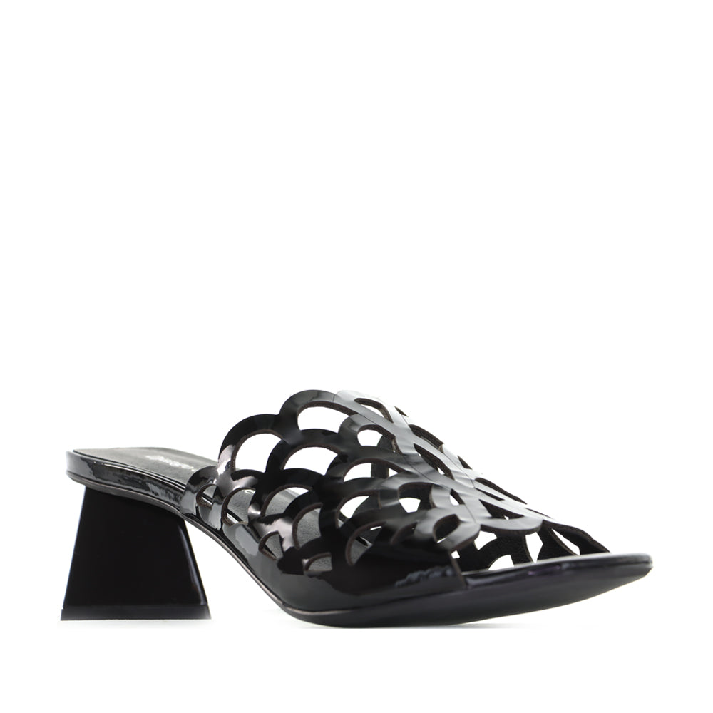DJANGO & JULIETTE ILESAT BLACK PATENT - Women Heels - Collective Shoes 