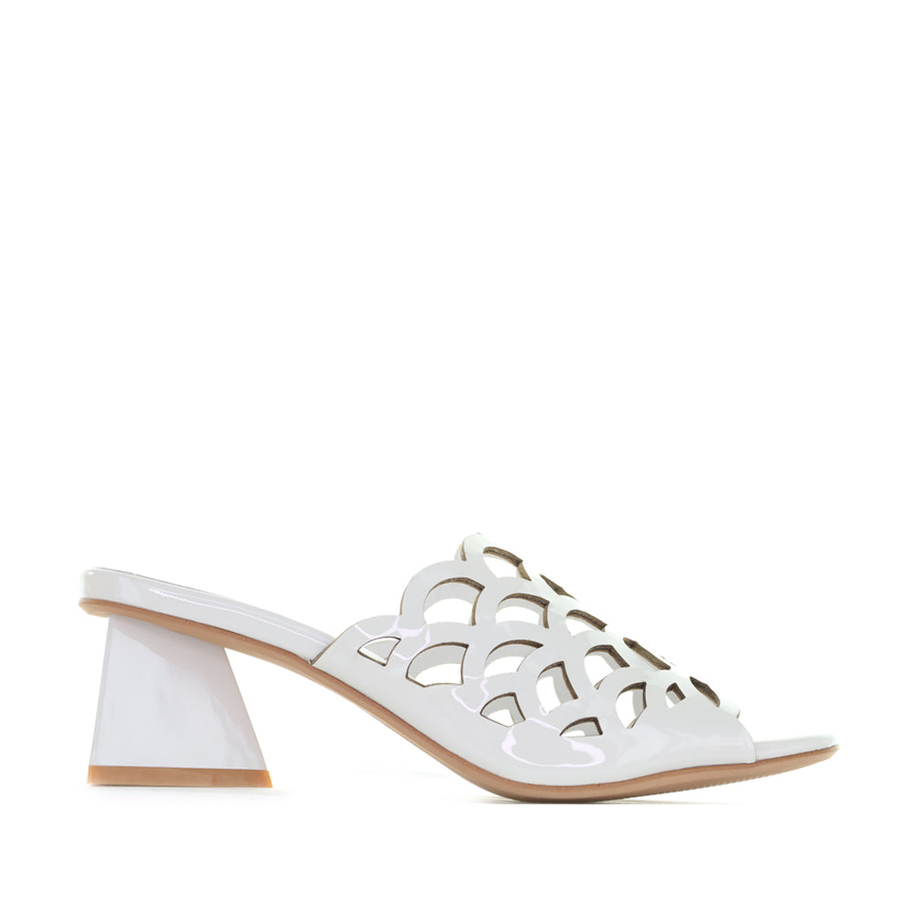 DJANGO & JULIETTE ILESAT WHITE PATENT - Women Heels - Collective Shoes 