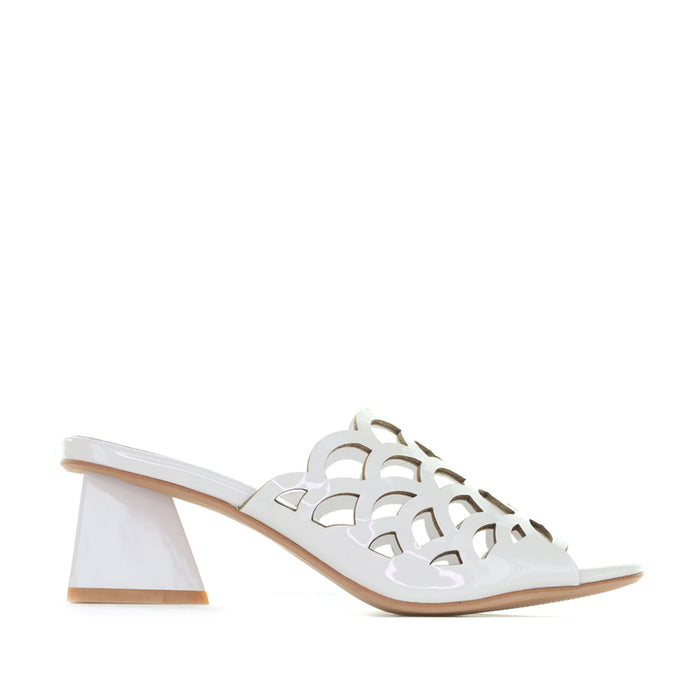 DJANGO & JULIETTE ILESAT WHITE PATENT - Women Heels - Collective Shoes 