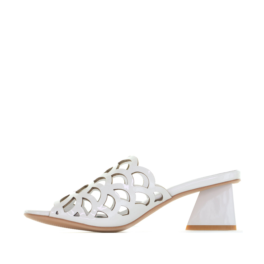 DJANGO & JULIETTE ILESAT WHITE PATENT - Women Heels - Collective Shoes 