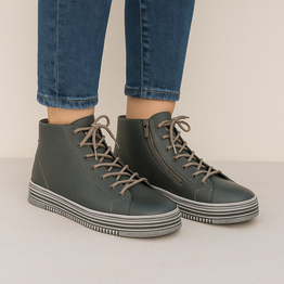 LE SANSA VIVID GREY - Women Boots - Collective Shoes 