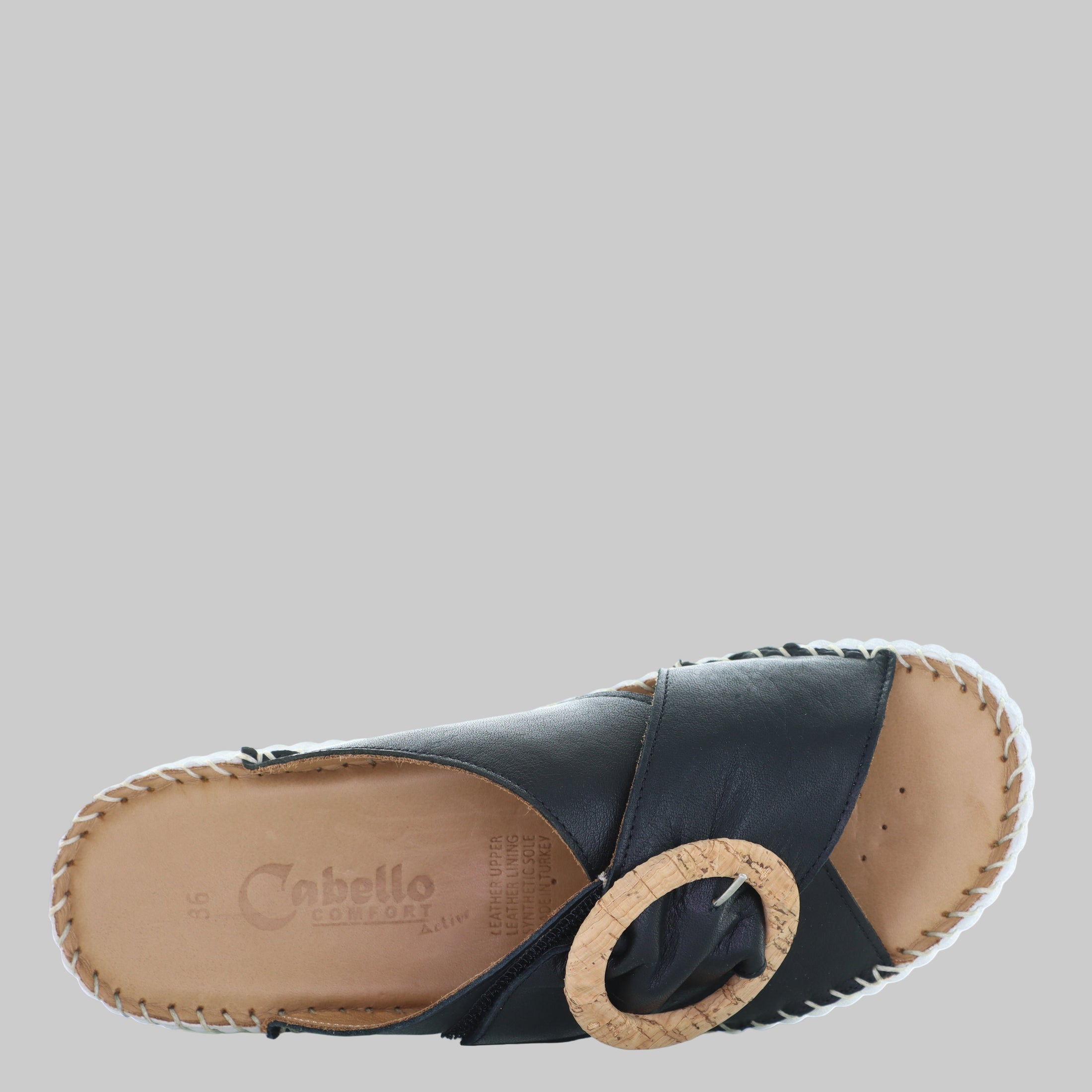 CABELLO TORCH BLACK - Women Slides - Collective Shoes 