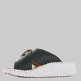 Load image into Gallery viewer, CABELLO TORCH BLACK - Women Slides - Collective Shoes 
