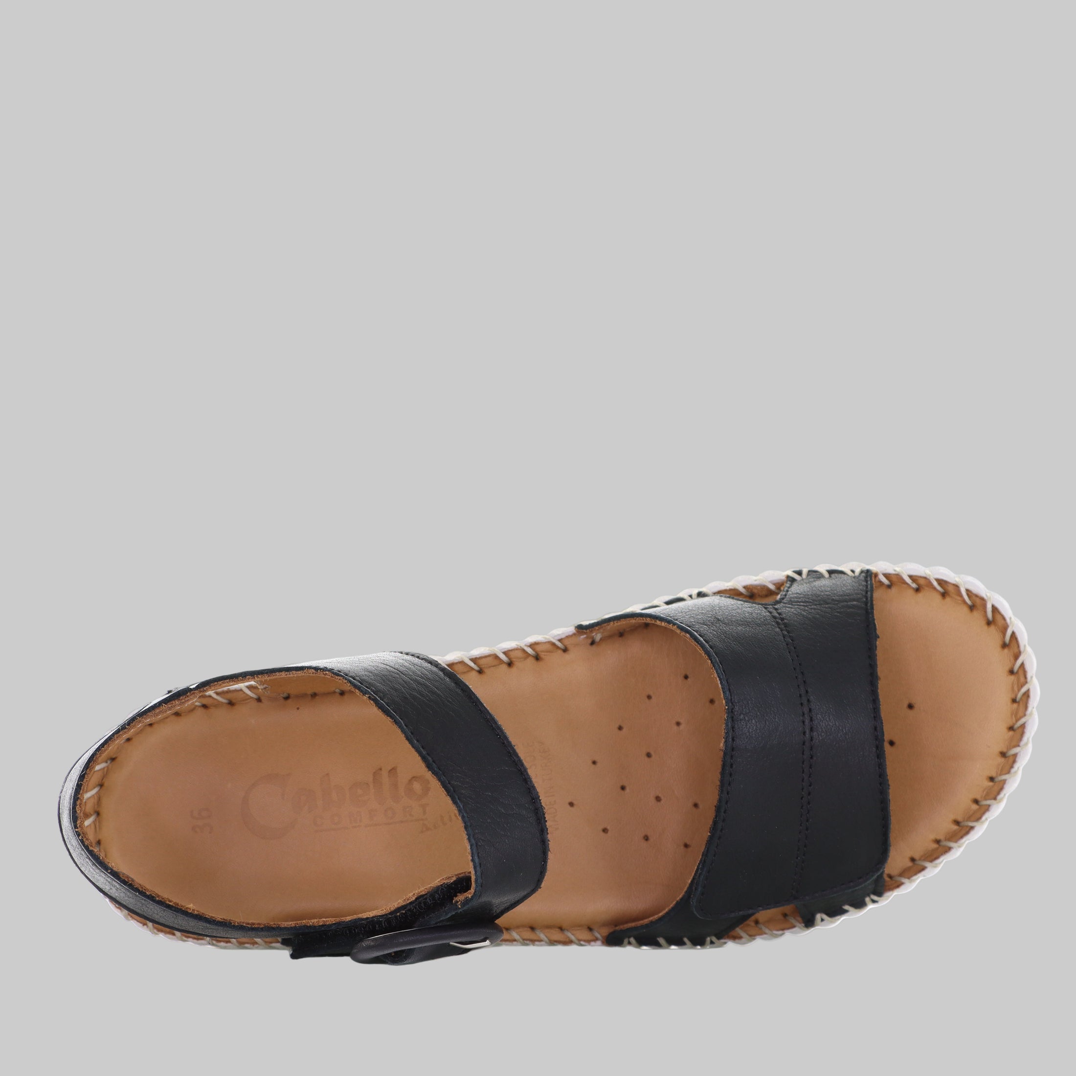 CABELLO TINA BLACK - Women Sandals - Collective Shoes 