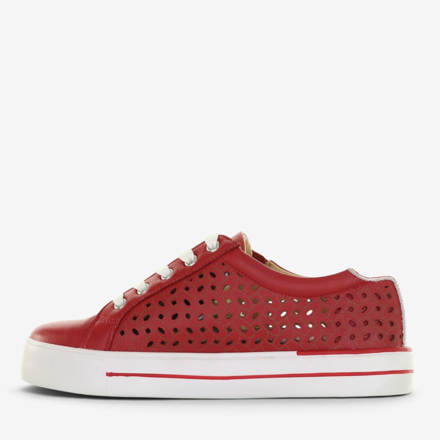 ZIERA AYLEEN DARK RED WHITE
