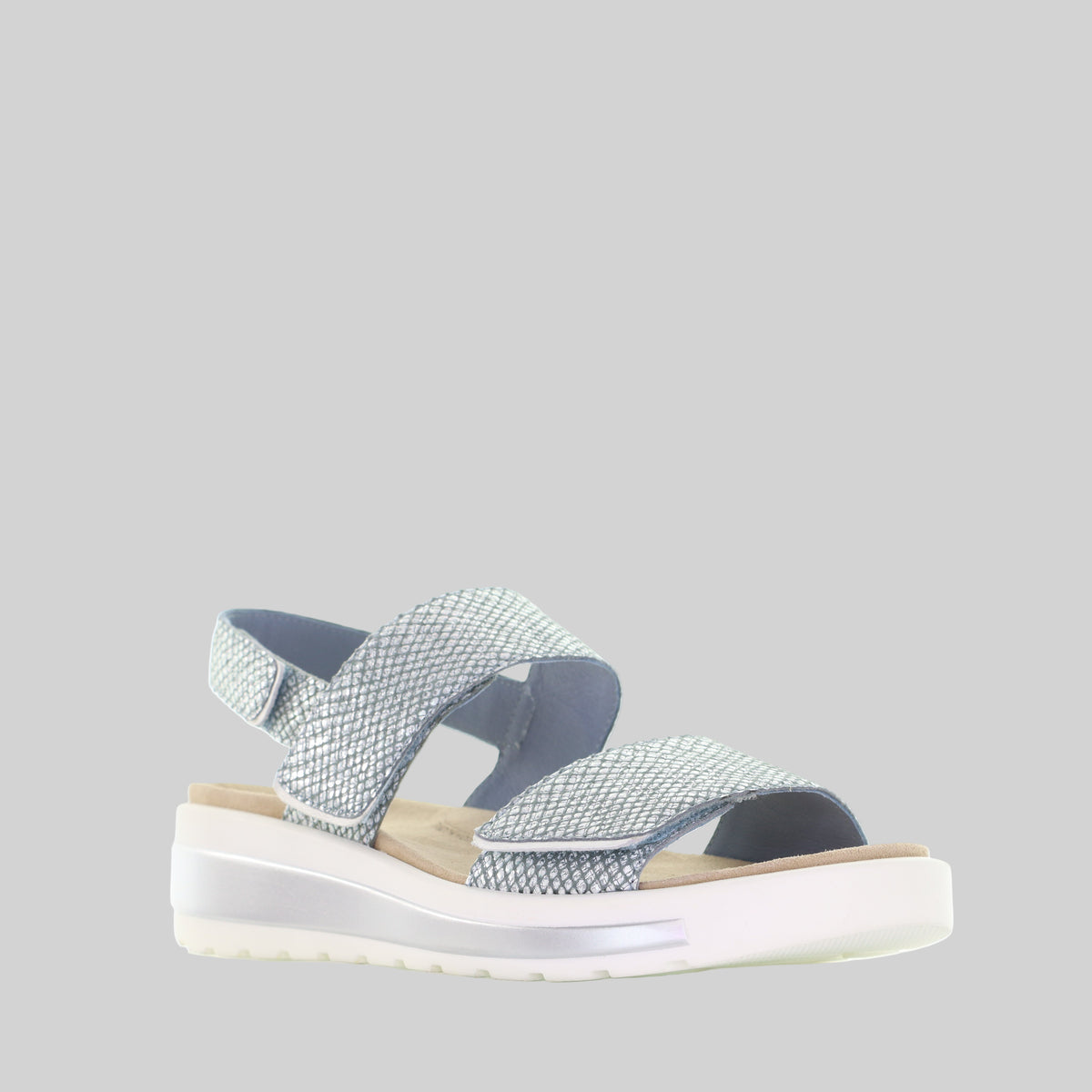 ZIERA GARLIN PEWTER SILVER - Women Sandals - Collective Shoes 