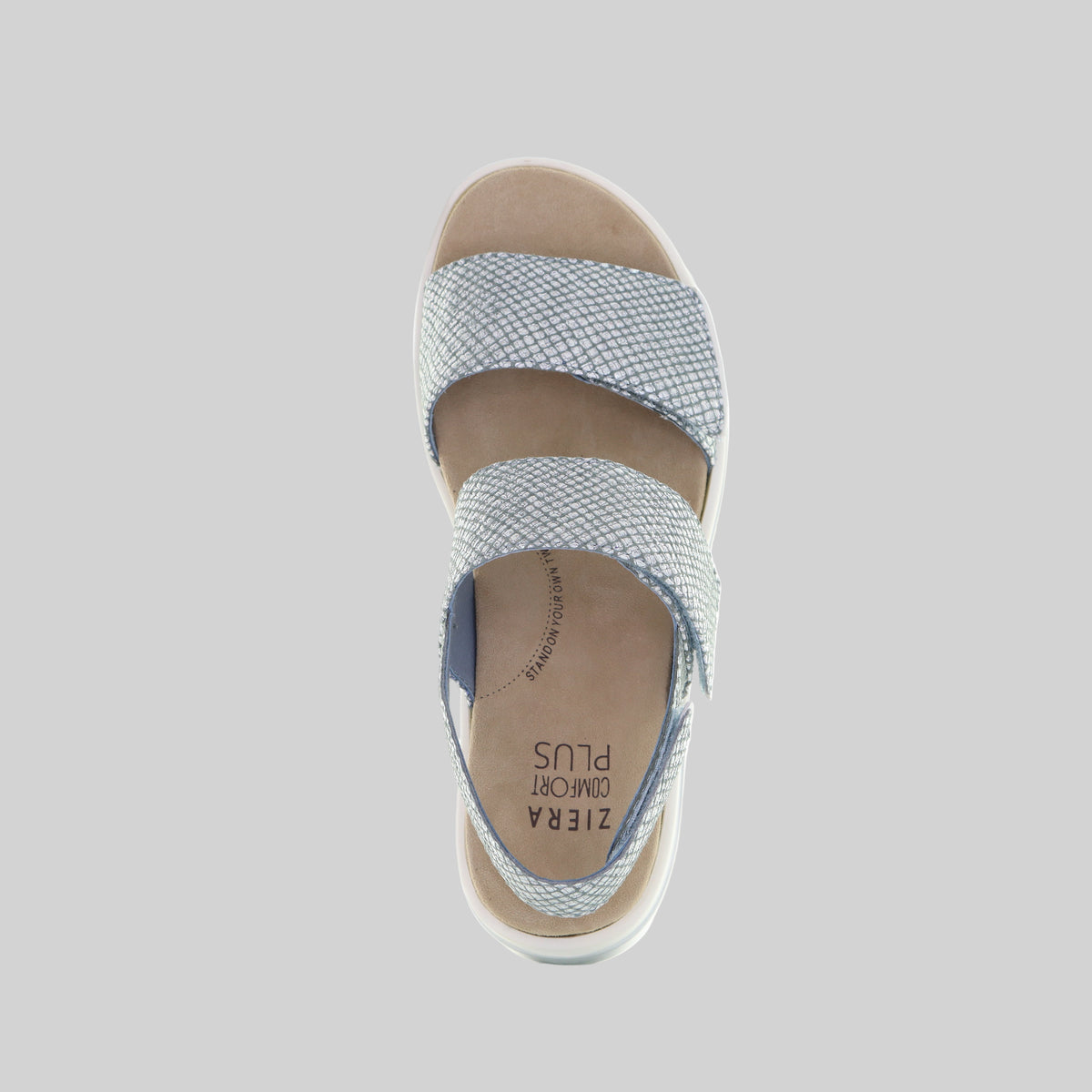 ZIERA GARLIN PEWTER SILVER - Women Sandals - Collective Shoes 