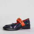 Load image into Gallery viewer, BRESLEY POLAVA NAVY/ORANGE PAT - Women Mary Jane - Collective Shoes 
