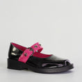 Load image into Gallery viewer, BRESLEY POLAVA BLK/HOTPINK PAT - Women Mary Jane - Collective Shoes 
