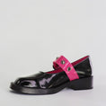 Load image into Gallery viewer, BRESLEY POLAVA BLK/HOTPINK PAT - Women Mary Jane - Collective Shoes 
