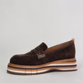 Load image into Gallery viewer, DJANGO & JULIETTE GLAMMS CHOCO COGNAC SUEDE - Women Loafers - Collective Shoes 
