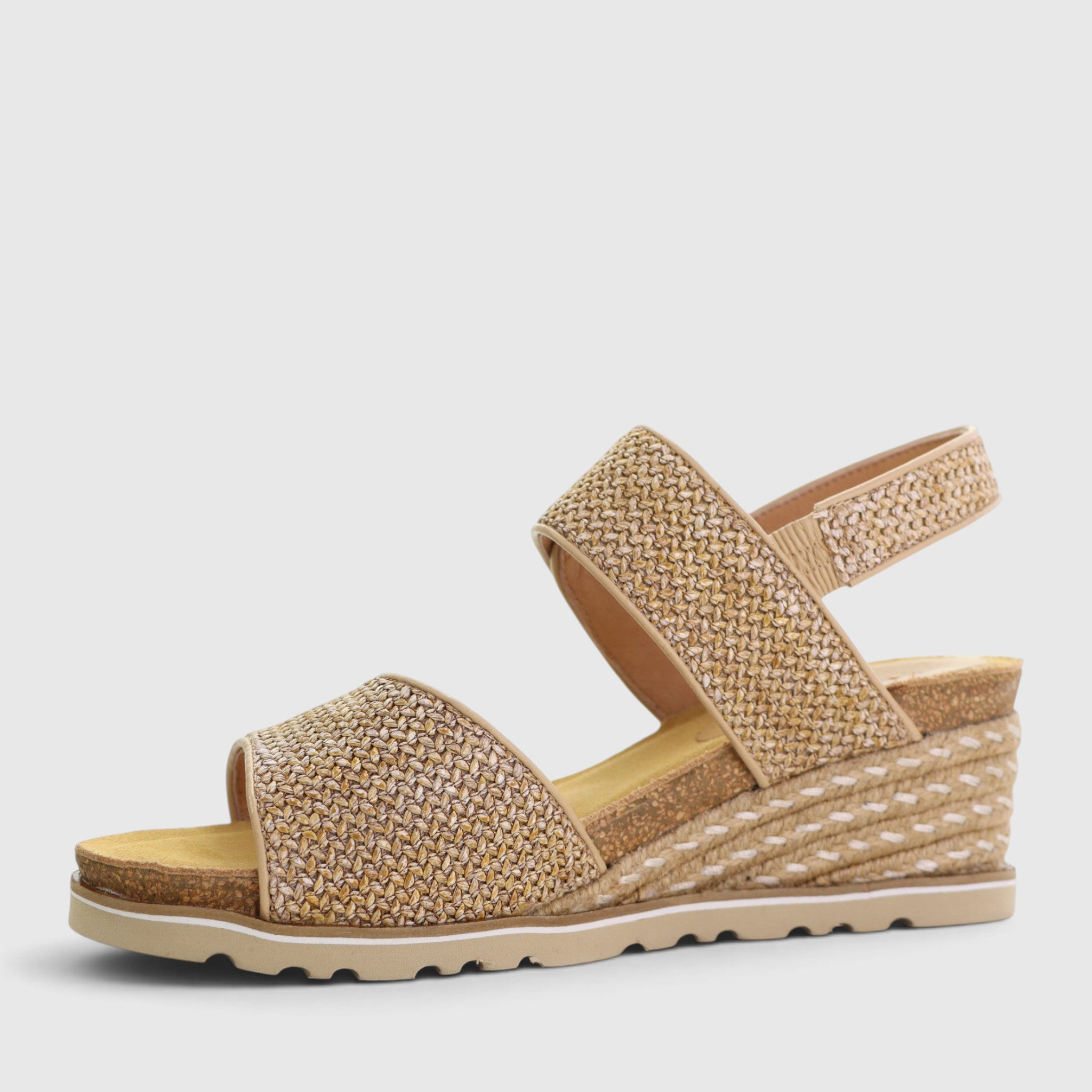 LE SANSA EVITA BEIGE RAFIA