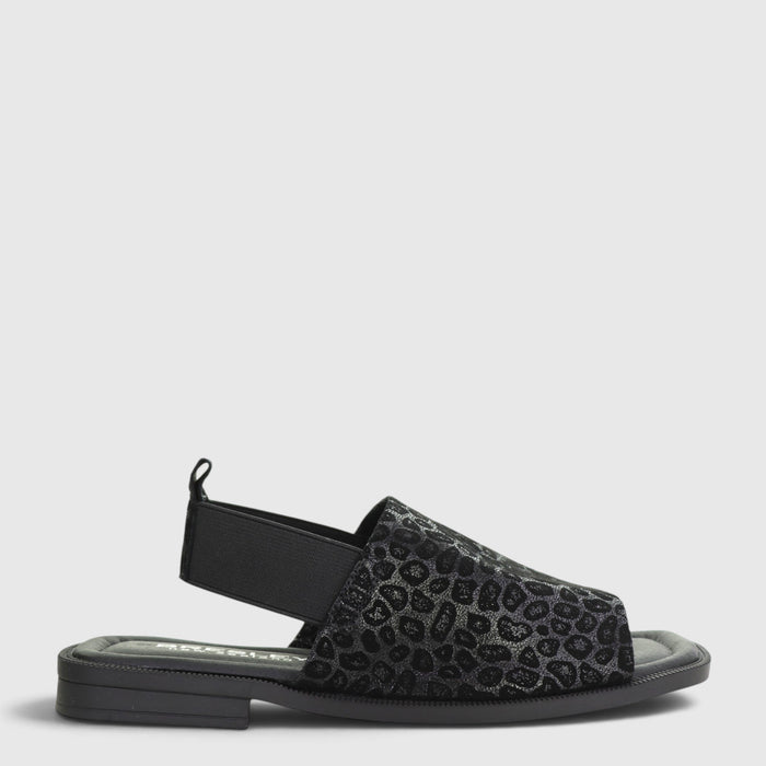 BRESLEY SNOB BLACK LEOPARD - Women Sandals - Collective Shoes 