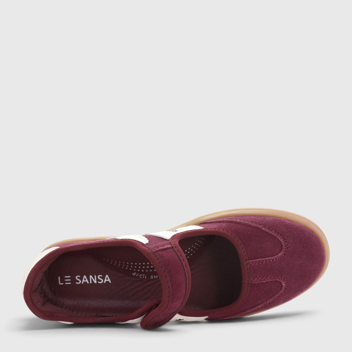 LE SANSA JULIETTE BURGUNDY IVORY