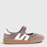 BROWN SUEDE IVORY