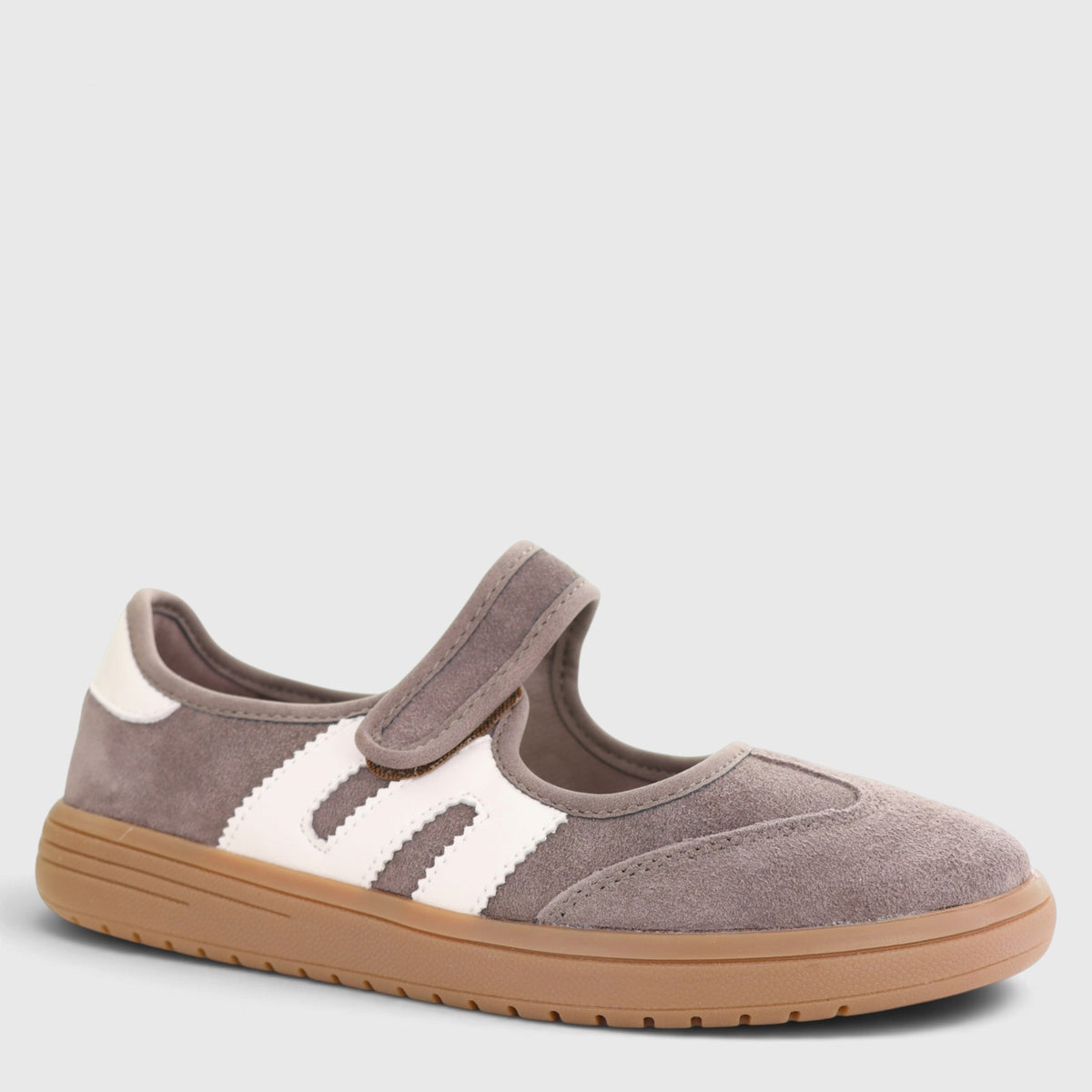 LE SANSA JULIETTE BROWN SUEDE IVORY