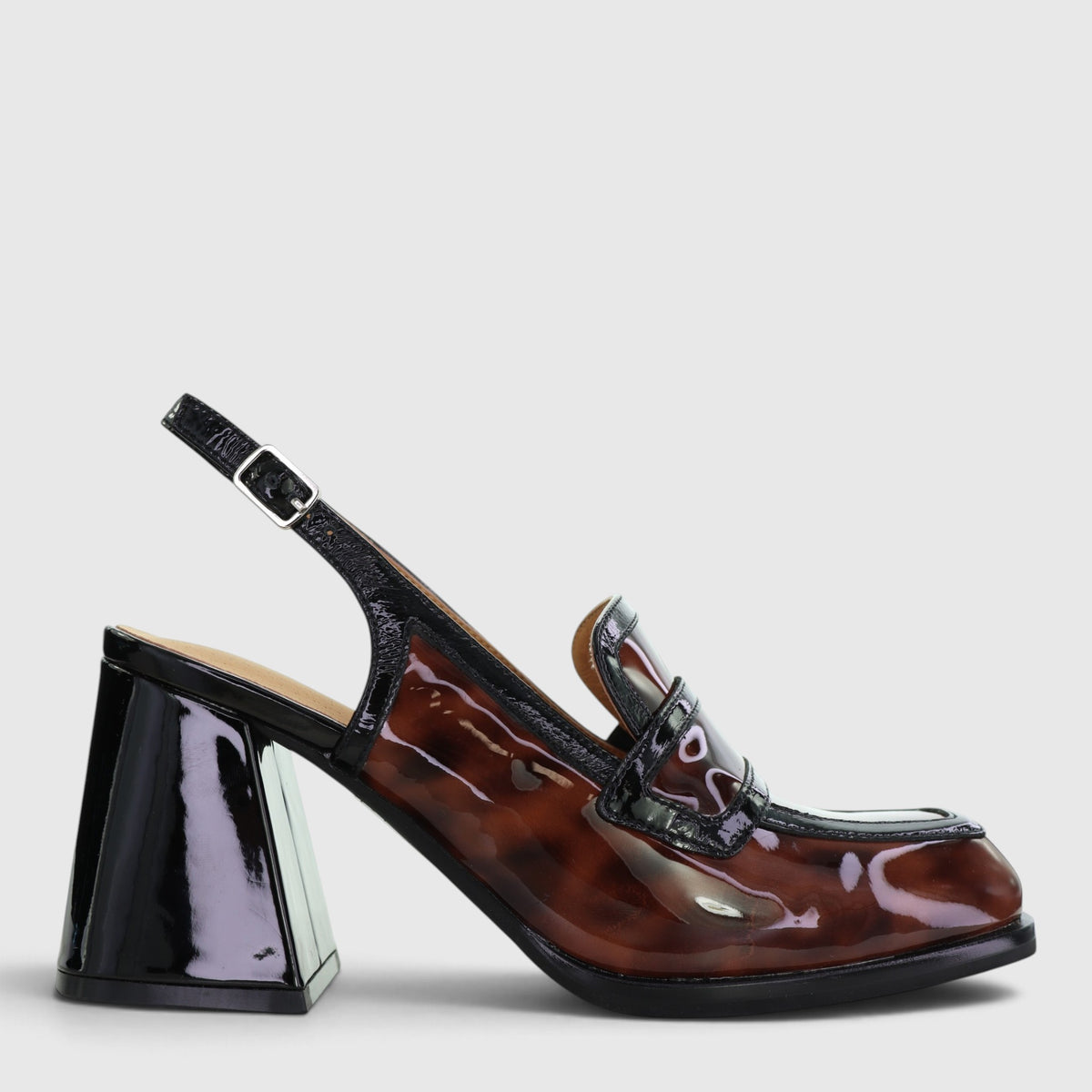 TAMARA LONDON BERSLING TURTLE BLACK PAT - Women Heels - Collective Shoes 