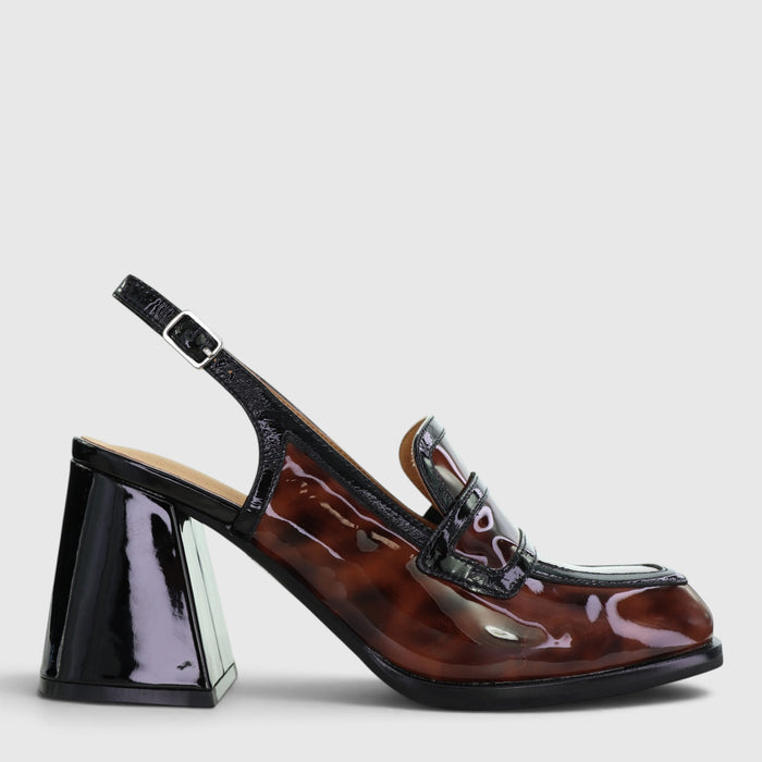 TAMARA LONDON BERSLING TURTLE BLACK PAT - Women Heels - Collective Shoes 