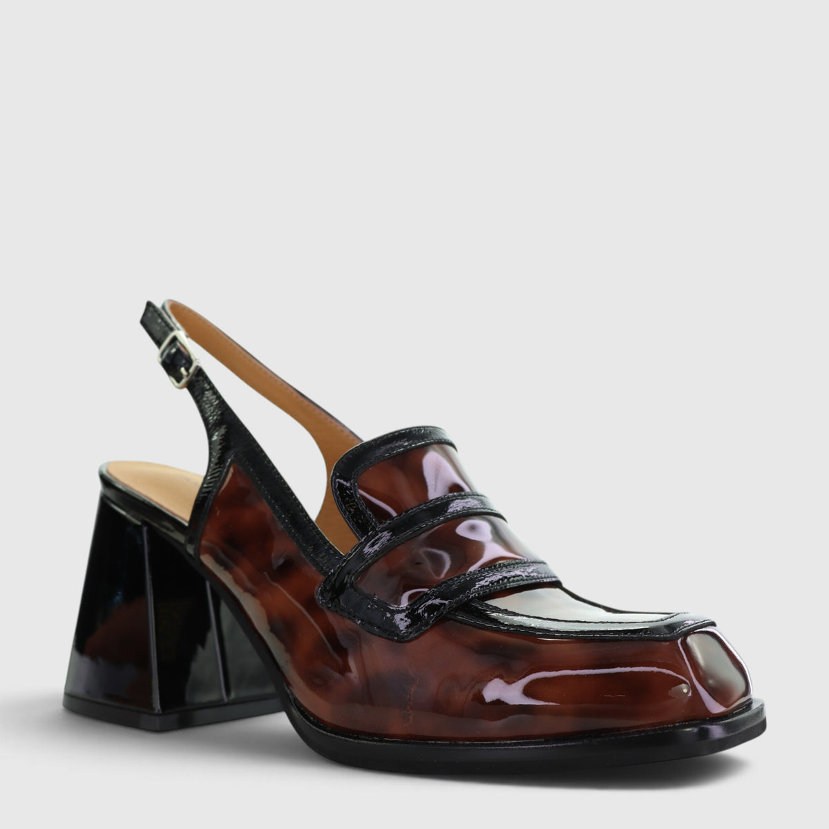TAMARA LONDON BERSLING TURTLE BLACK PAT - Women Heels - Collective Shoes 