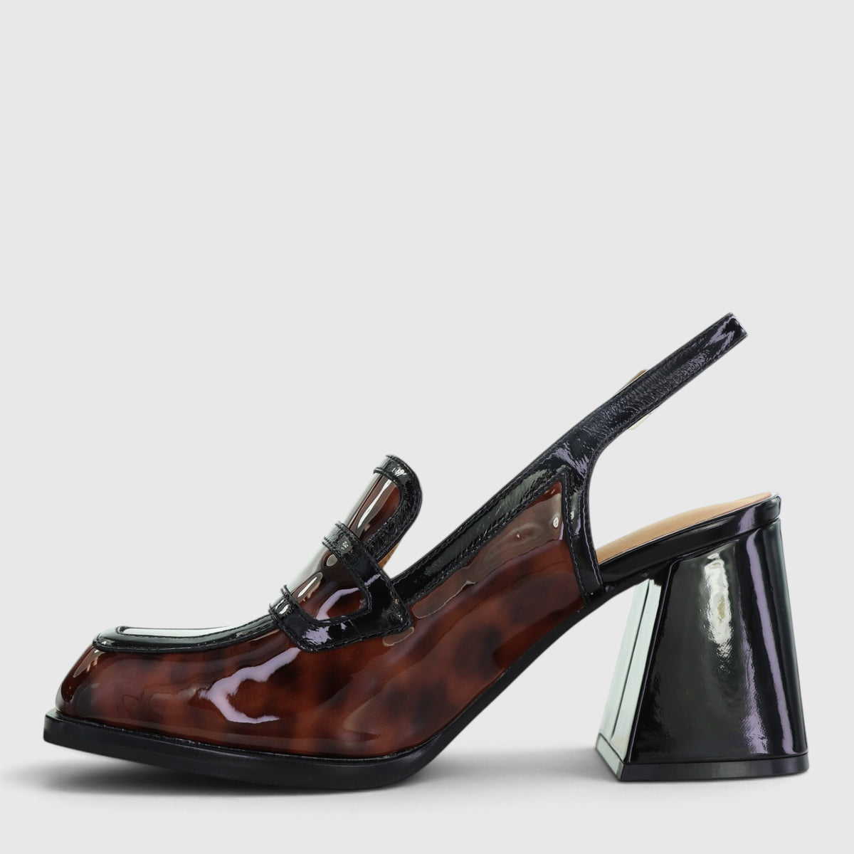 TAMARA LONDON BERSLING TURTLE BLACK PAT - Women Heels - Collective Shoes 