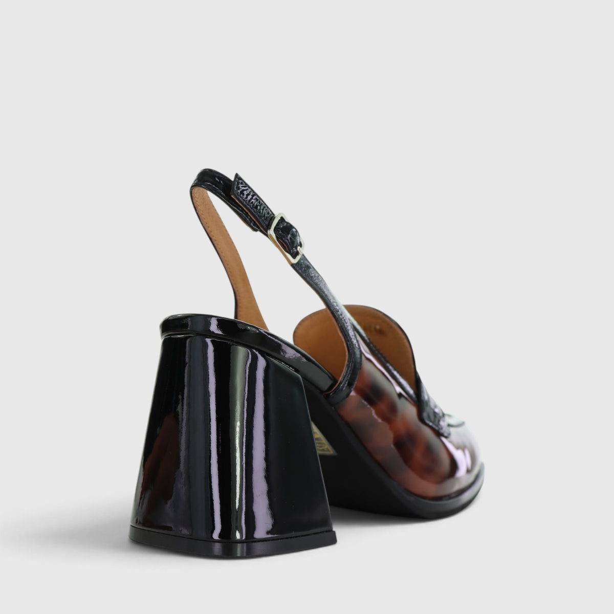 TAMARA LONDON BERSLING TURTLE BLACK PAT - Women Heels - Collective Shoes 
