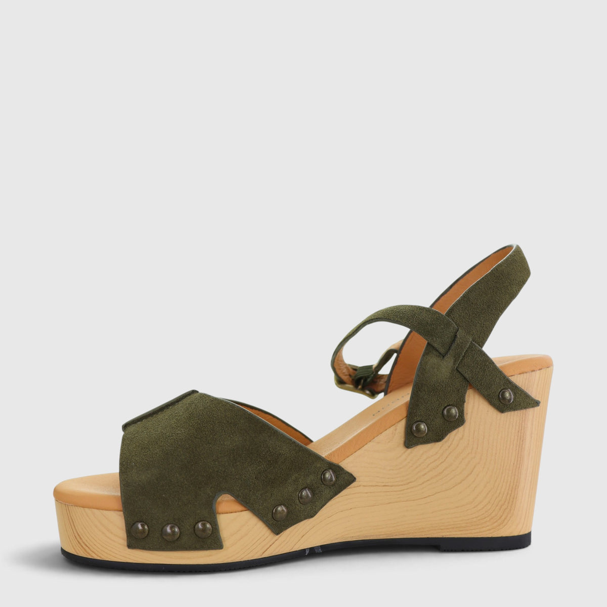 TAMARA LONDON BILBO OLIVE SUEDE - Women Sandals - Collective Shoes 