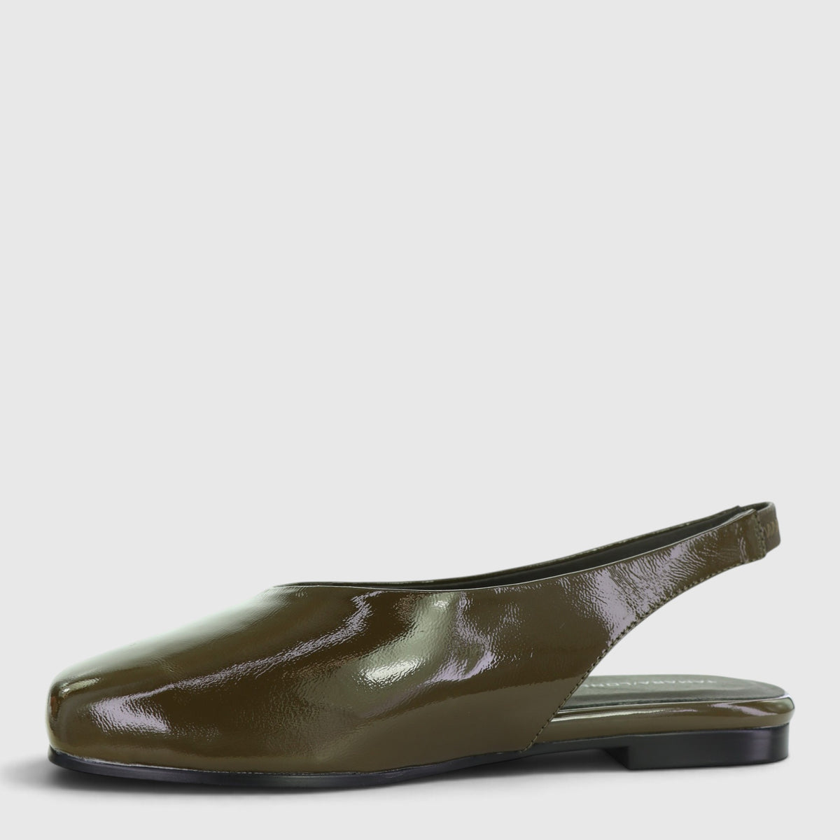 TAMARA LONDON BRIELL OLIVE PATENT - Women Sandals - Collective Shoes 