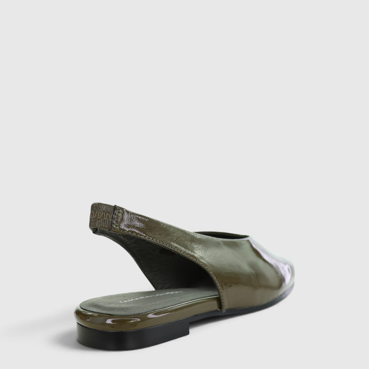 TAMARA LONDON BRIELL OLIVE PATENT - Women Sandals - Collective Shoes 