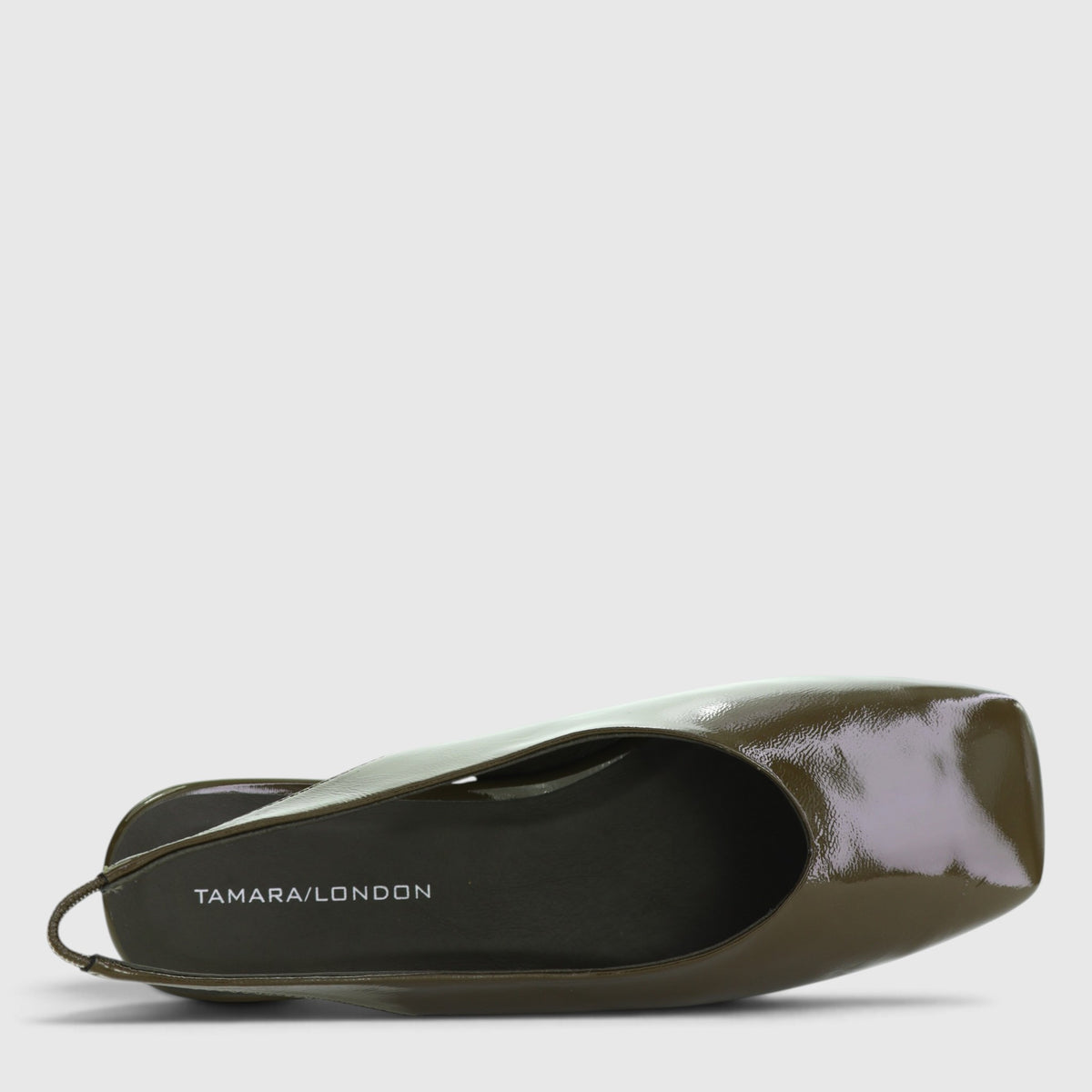 TAMARA LONDON BRIELL OLIVE PATENT - Women Sandals - Collective Shoes 