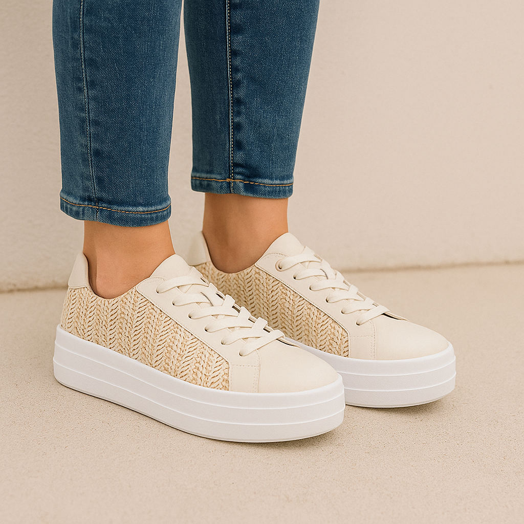 ALFIE & EVIE IMOGEN CREAM - Women sneakers - Collective Shoes 