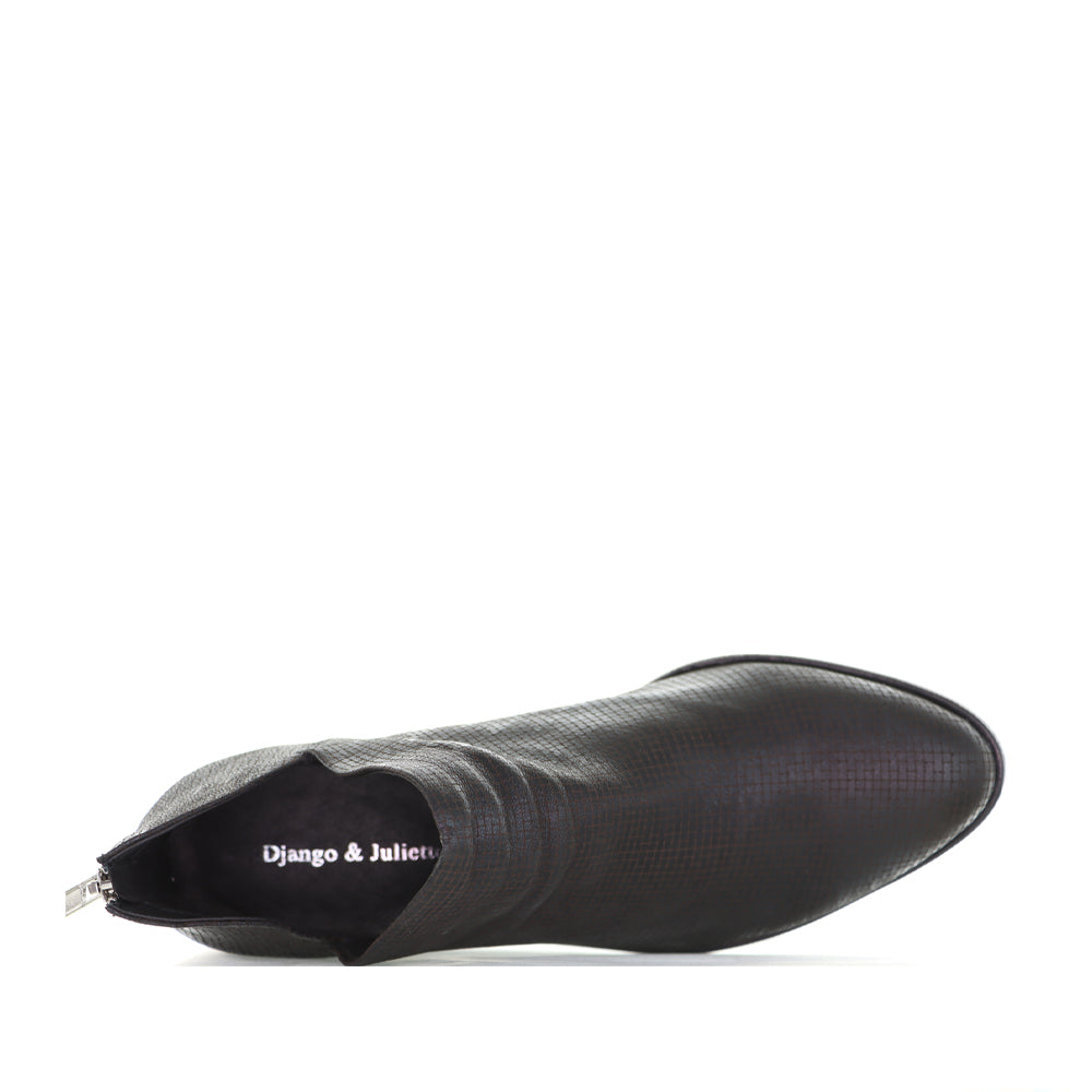 DJANGO & JULIETTE IRIS BLACK CUT - Women Boots - Collective Shoes 