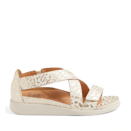 ZIERA ISSY BEIGE GOLD - Women Sandals - Collective Shoes 