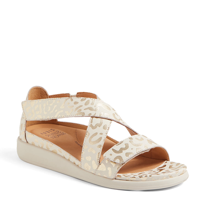 ZIERA ISSY BEIGE GOLD - Women Sandals - Collective Shoes 
