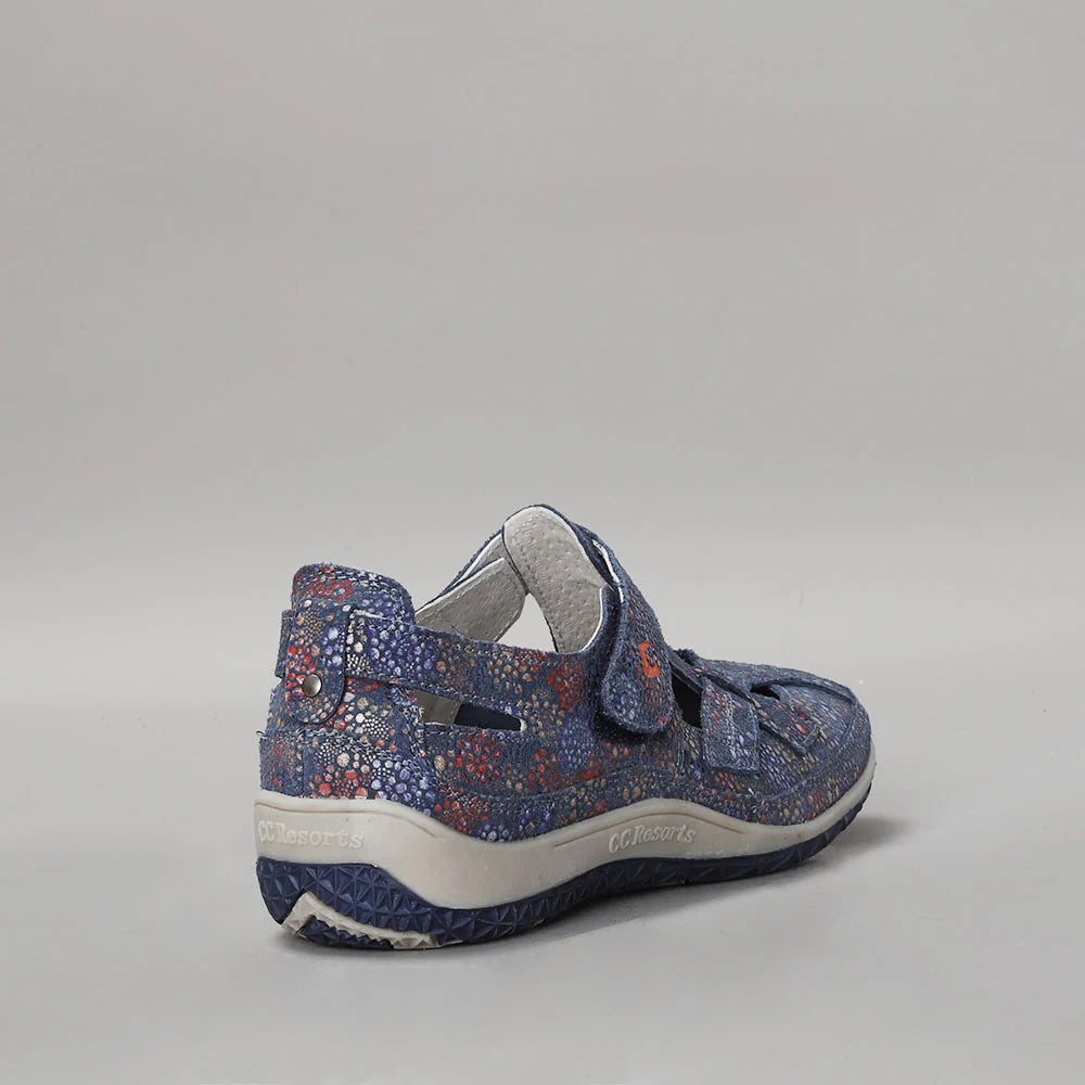 CC RESORTS JACKIE INDIGO FLORAL - Women Casuals - Collective Shoes 
