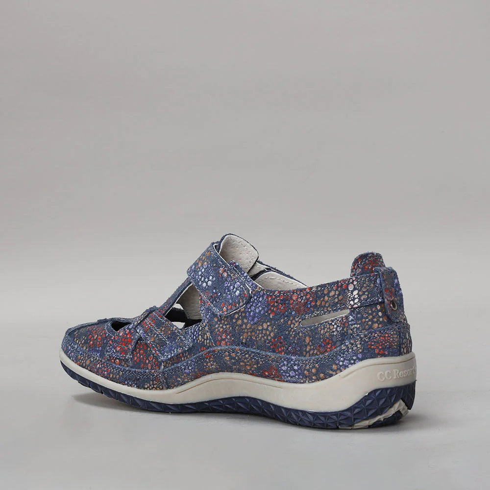 CC RESORTS JACKIE INDIGO FLORAL - Women Casuals - Collective Shoes 