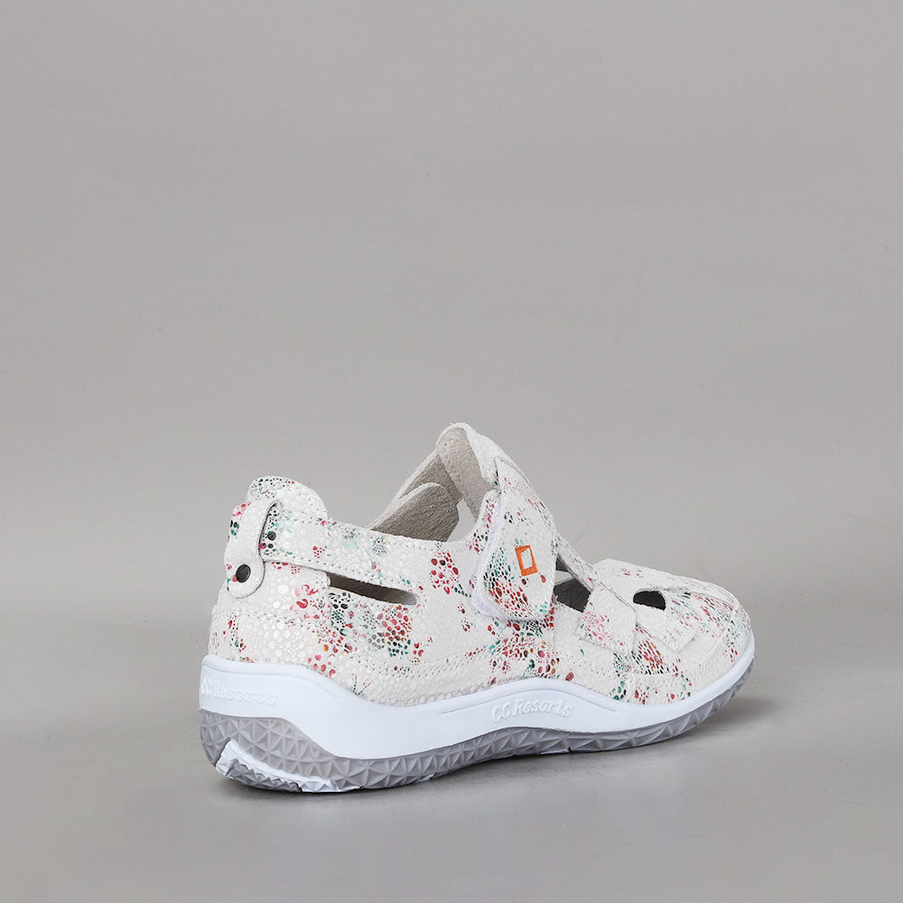 CC RESORTS JACKIE WHITE GREEN FLORAL - Women Casuals - Collective Shoes 