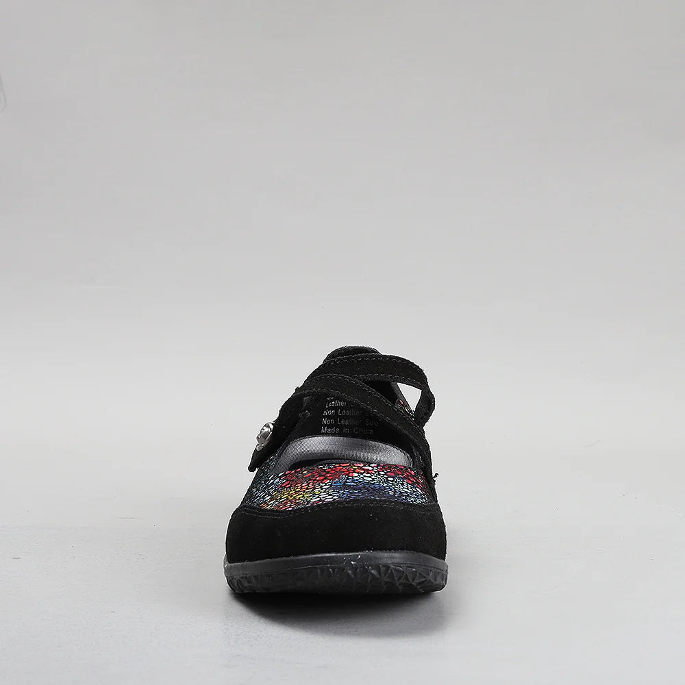 CC RESORTS JASMYN BLACK FLORAL - Women Casuals - Collective Shoes 