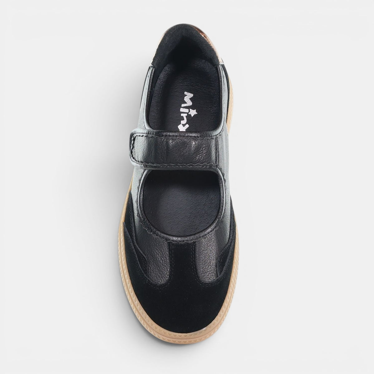 MINX JAZZY GIRL BLACK BRONZE - Women Flats - Collective Shoes 